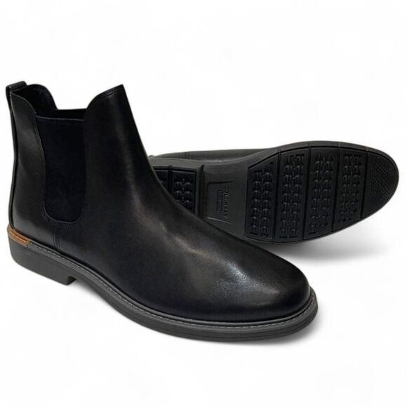 COLE HAAN Go To Black Leather Men's Chelsea Boot, NWOT. #C36531. Size 11½ - Picture 1 of 9